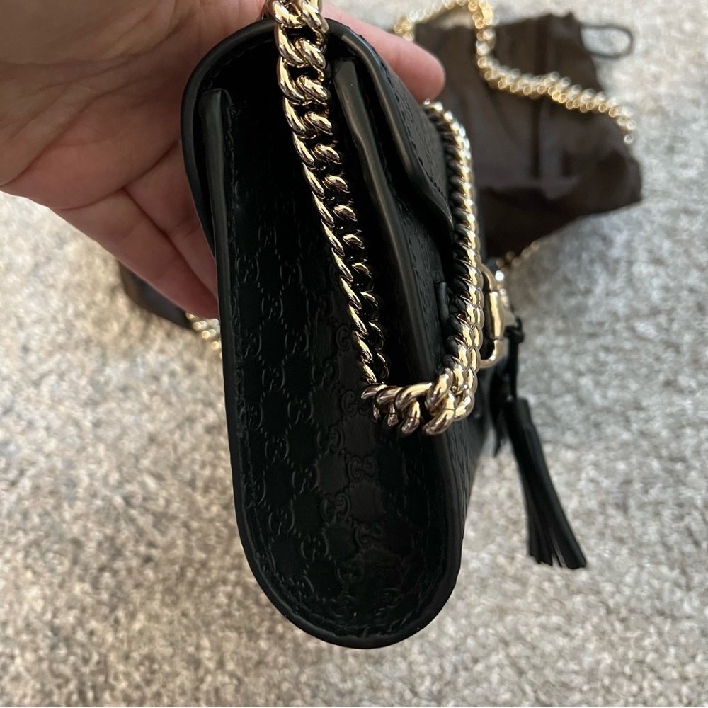 Gucci Emily crossbody bag NWT black - Picture 4 of 9